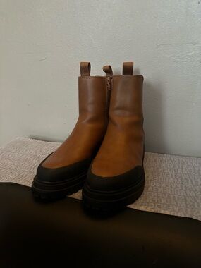 Steve Madden Ruben Brown Leather Boots